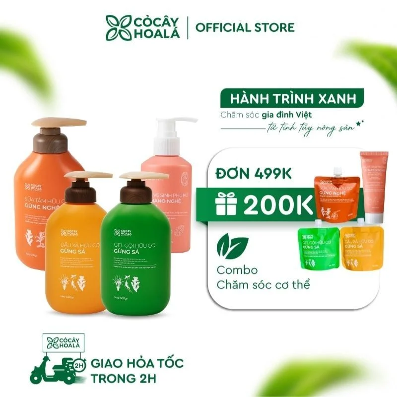 Combo Chăm Sóc Cơ Thể Mẹ Bầu Toàn Diện Cỏ Cây Hoa Lá – An Toàn, Dịu Nhẹ, Dưỡng Da Khỏe Mạnh